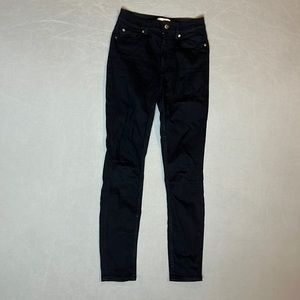 H&M black stretch skinny jeans